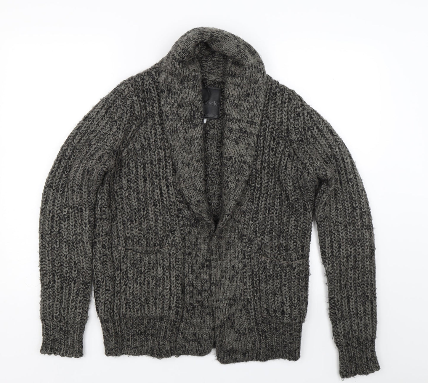 Womens UK Size 8 New Look Grey Cardigan Jumper