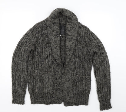 Womens UK Size 8 New Look Grey Cardigan Jumper