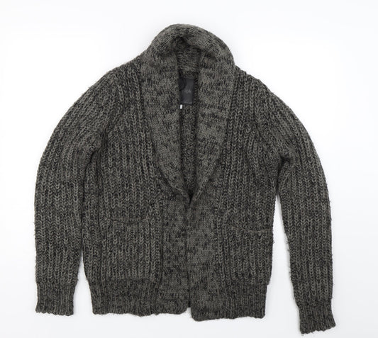 Womens UK Size 8 New Look Grey Cardigan Jumper