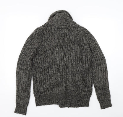 Womens UK Size 8 New Look Grey Cardigan Jumper