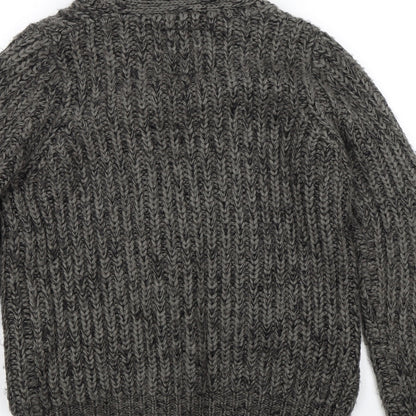 Womens UK Size 8 New Look Grey Cardigan Jumper