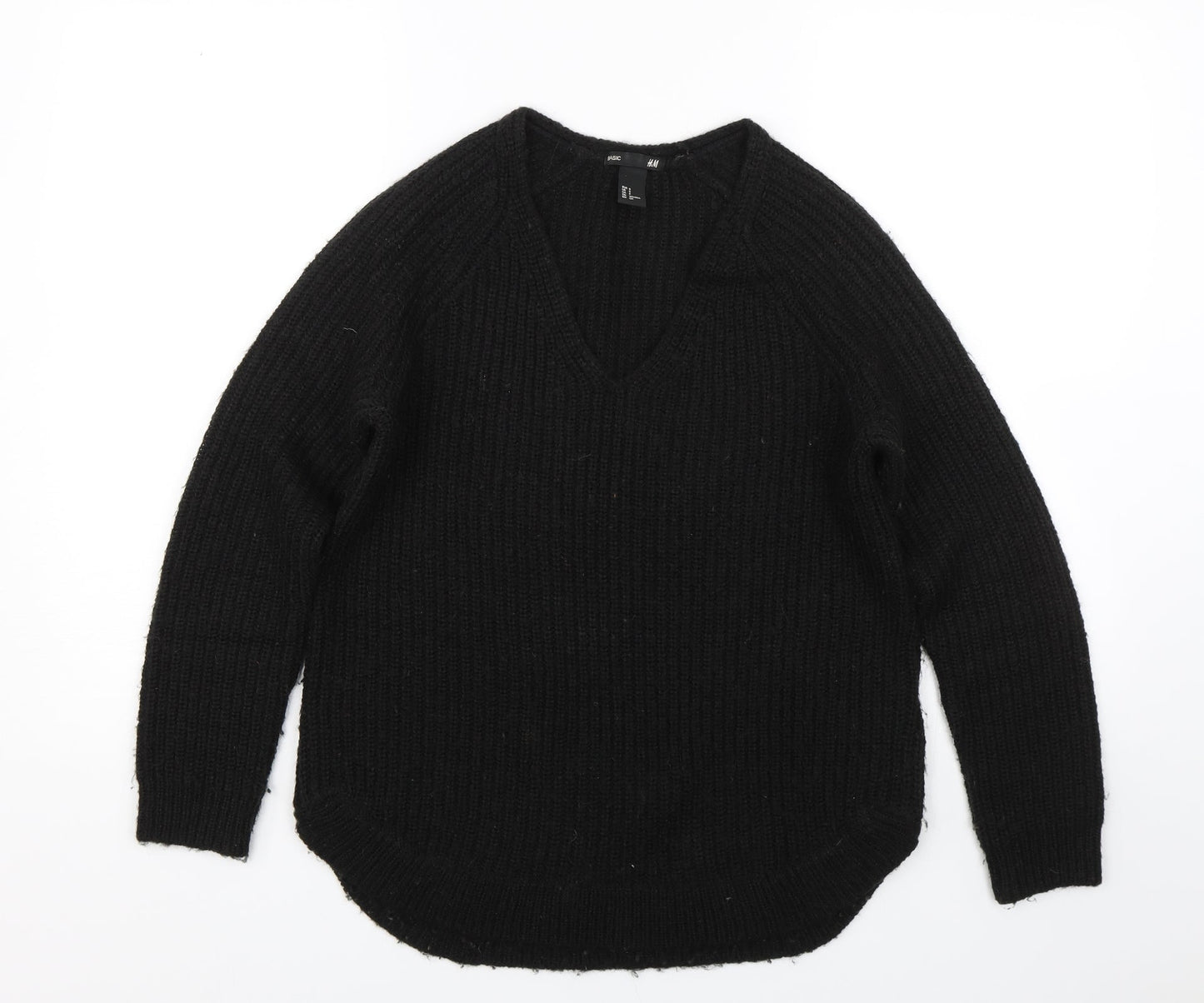 Womens UK Size S H&M Black Pullover Jumper