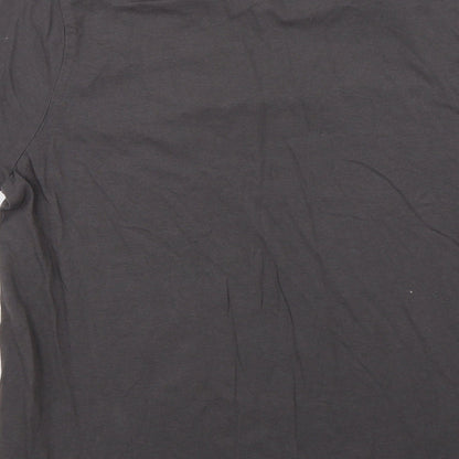 Womens UK Size S Preworn Grey Basic T-Shirt