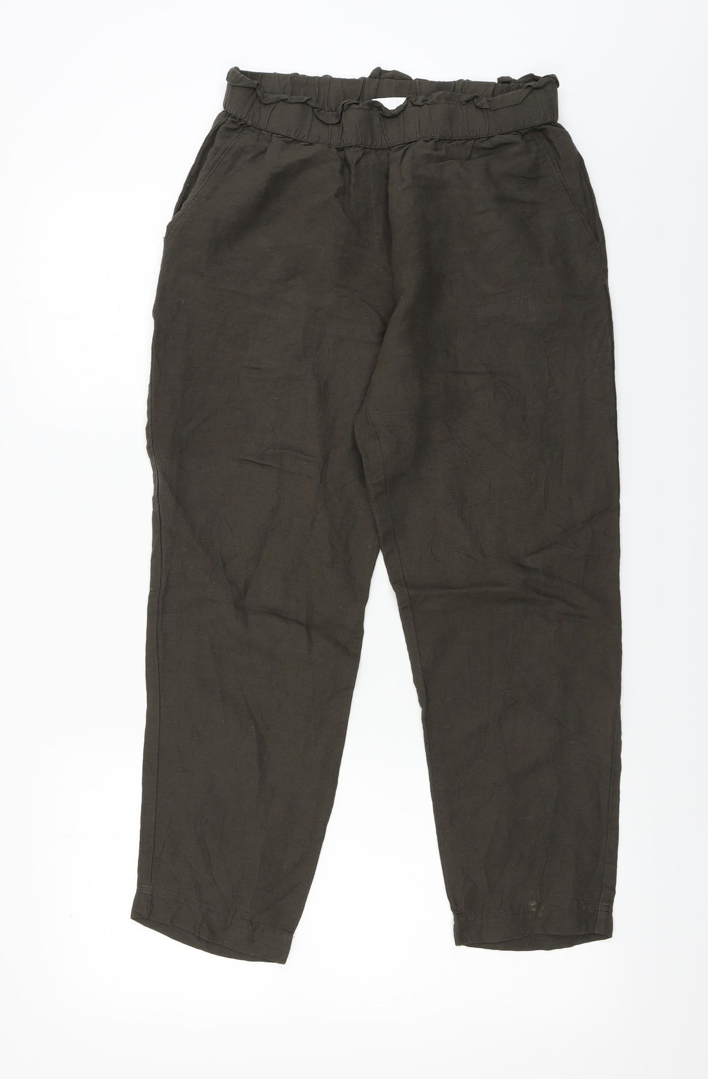 Womens UK Size 10 H&M Regular Fit  Brown Trousers