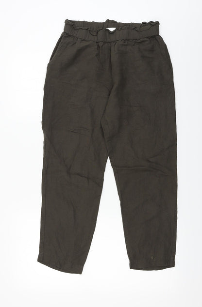 Womens UK Size 10 H&M Regular Fit  Brown Trousers
