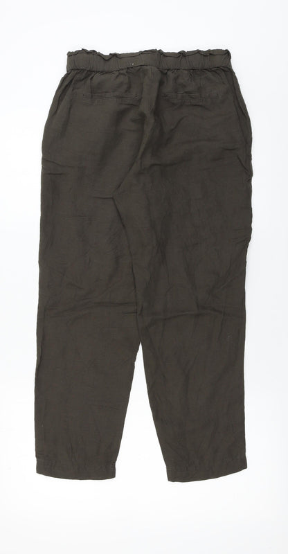 Womens UK Size 10 H&M Regular Fit  Brown Trousers