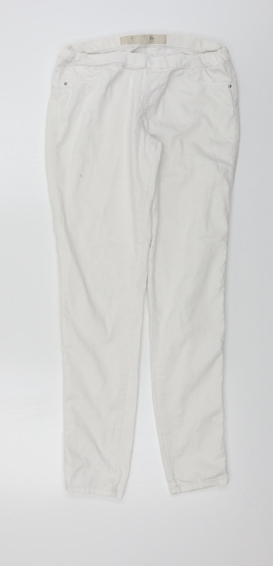 denim co Womens White   Skinny Jeans Size 28 in L28 in