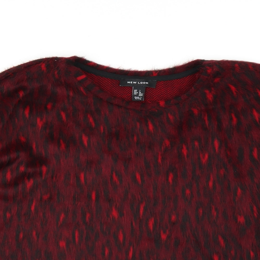 Womens UK Size L New Look Purple Pullover Jumper