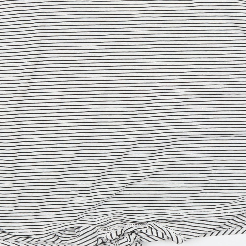 Primark Womens White Striped  Basic Blouse Size 16