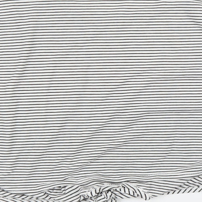 Primark Womens White Striped  Basic Blouse Size 16