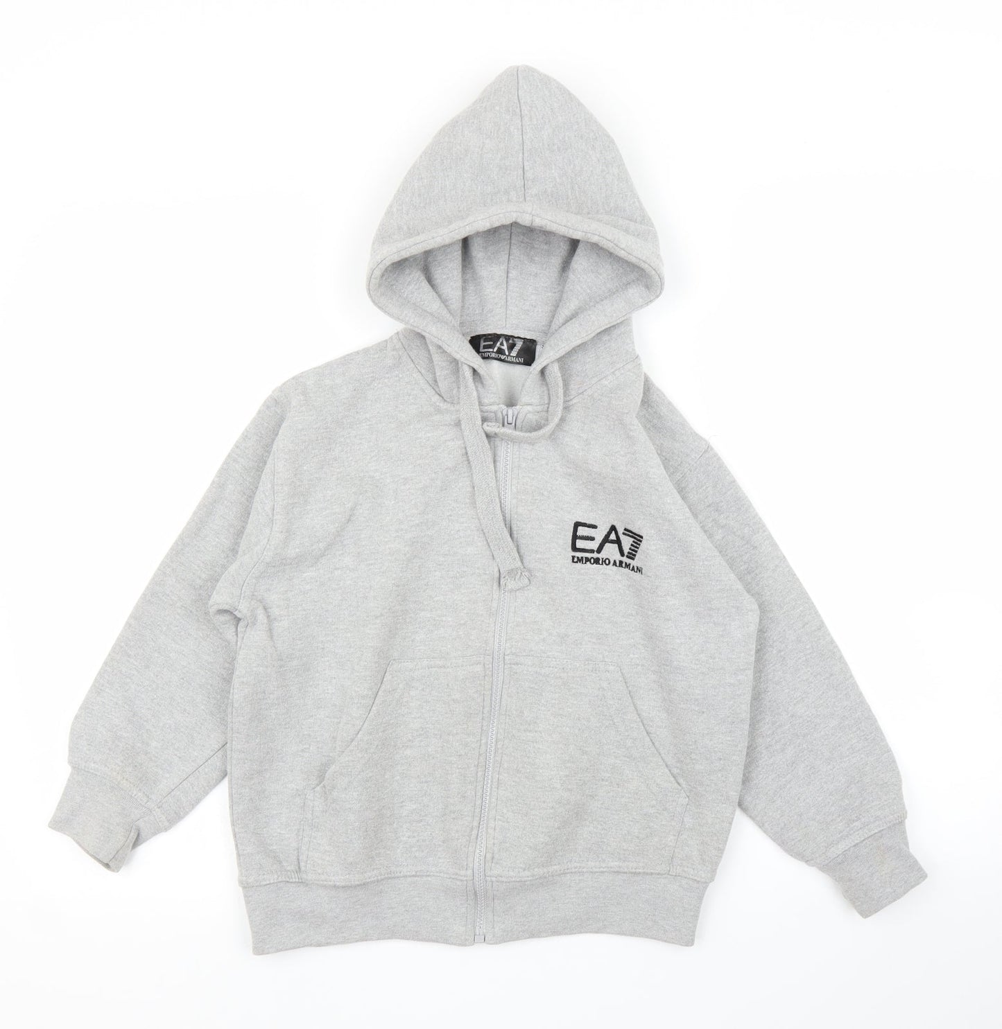 Emporio Armani Ea7 Boys Grey   Full Zip Hoodie Size 9-10 Years