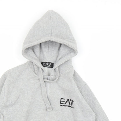 Emporio Armani Ea7 Boys Grey   Full Zip Hoodie Size 9-10 Years