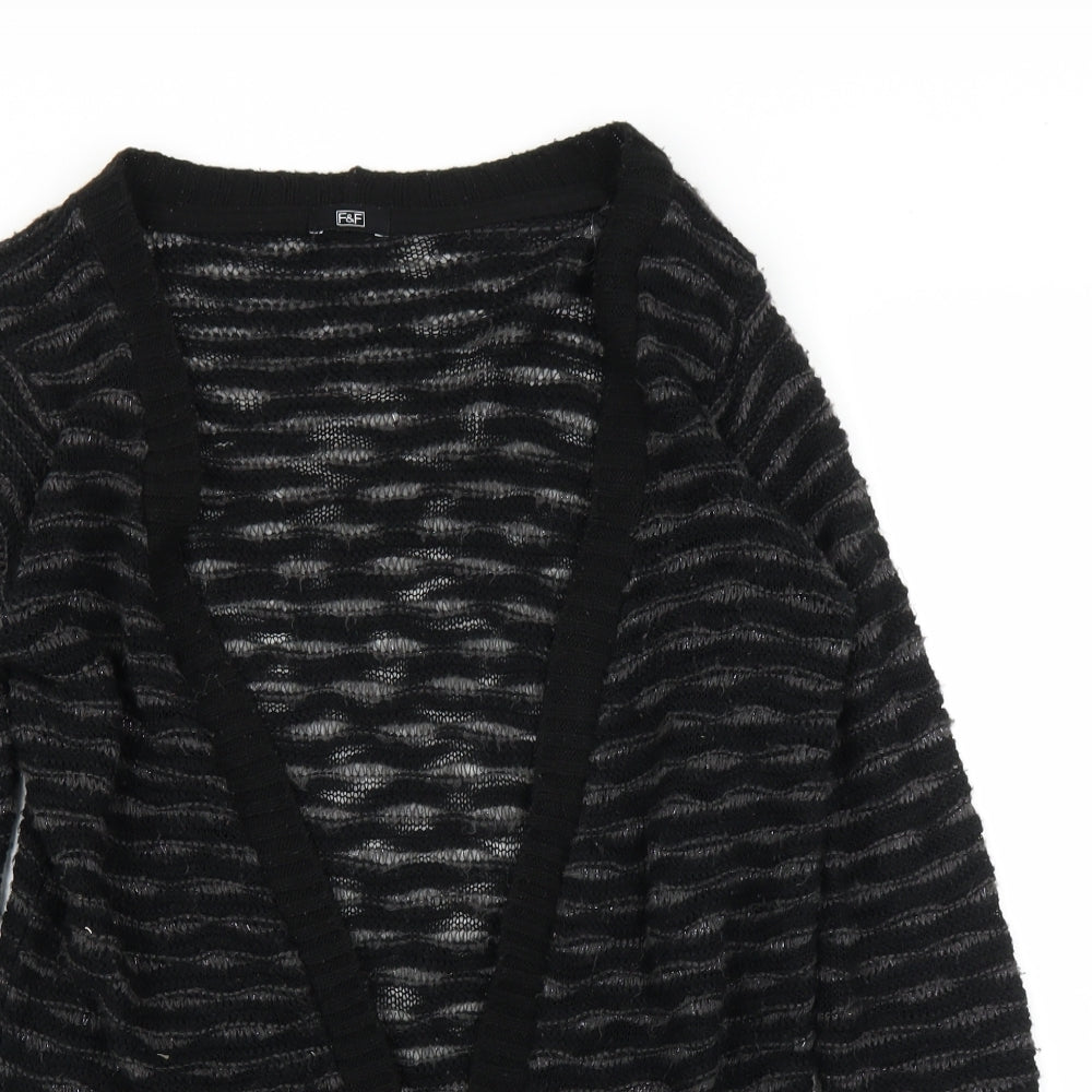 F&F Womens Black   Cardigan Jumper Size 8