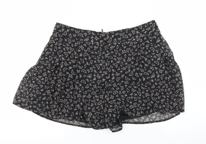 Primark Womens Black   Cut-Off Shorts Size 8