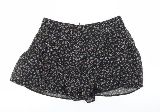 Primark Womens Black   Cut-Off Shorts Size 8