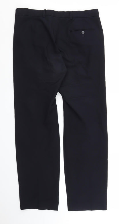 M&S Mens Blue   Trousers  Size 34 in L31 in