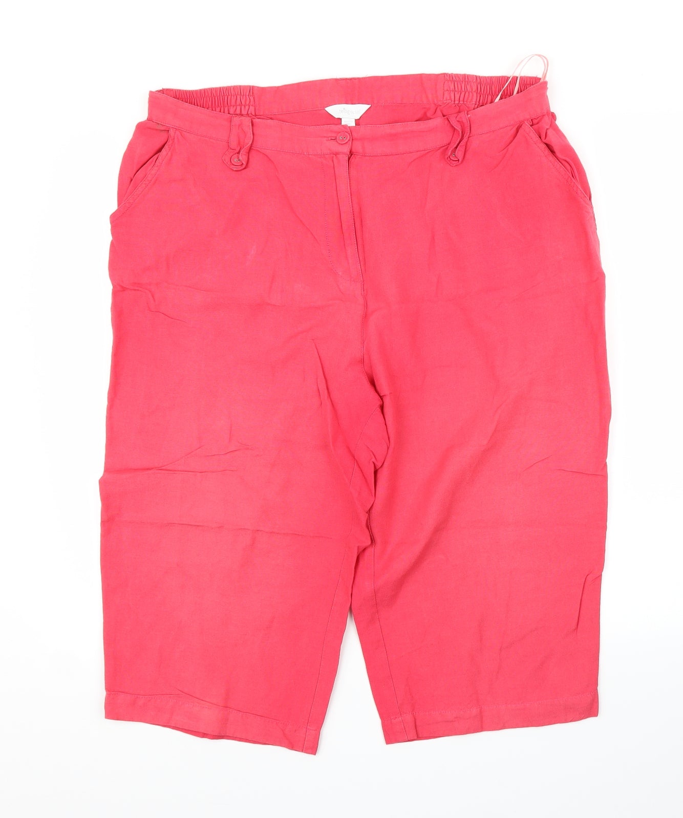 Being Casual Womens Red   Capri Trousers Size XL