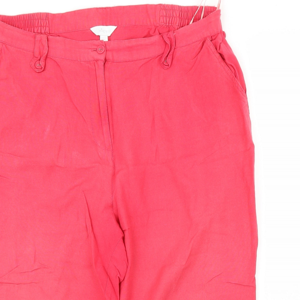 Being Casual Womens Red   Capri Trousers Size XL