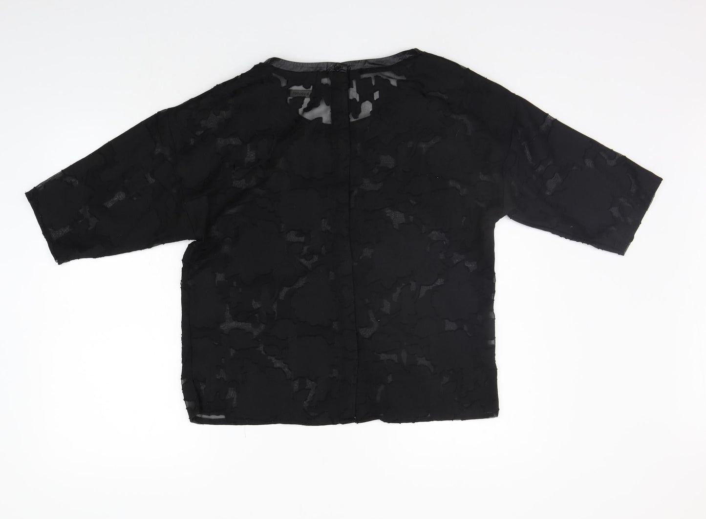 b.young Womens Black   Basic T-Shirt Size 8  - washable mark