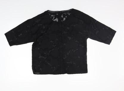 b.young Womens Black   Basic T-Shirt Size 8  - washable mark