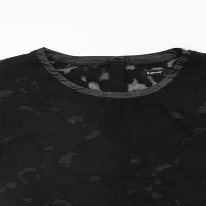 b.young Womens Black   Basic T-Shirt Size 8  - washable mark