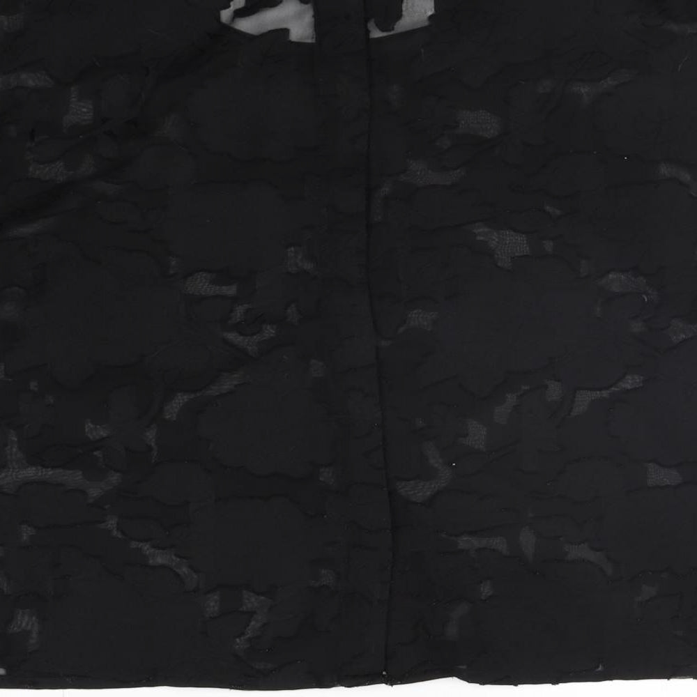 b.young Womens Black   Basic T-Shirt Size 8  - washable mark