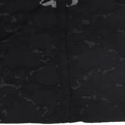 b.young Womens Black   Basic T-Shirt Size 8  - washable mark