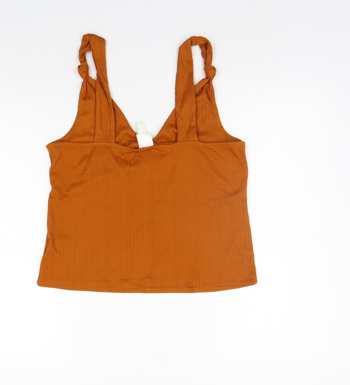 Womens UK Size M H&M Orange Basic Tank