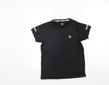 Admiral Girls Black   Basic T-Shirt Size 10-11 Years