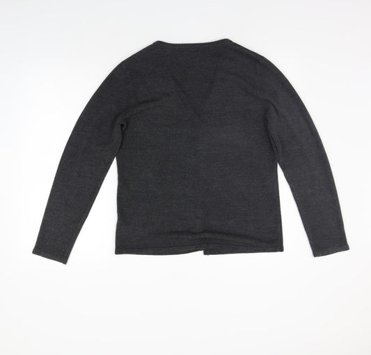 BHS Womens Grey   Cardigan Jumper Size 14