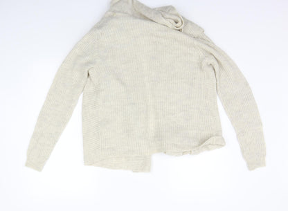 Nutmeg Womens Beige   Cardigan Jumper Size 12