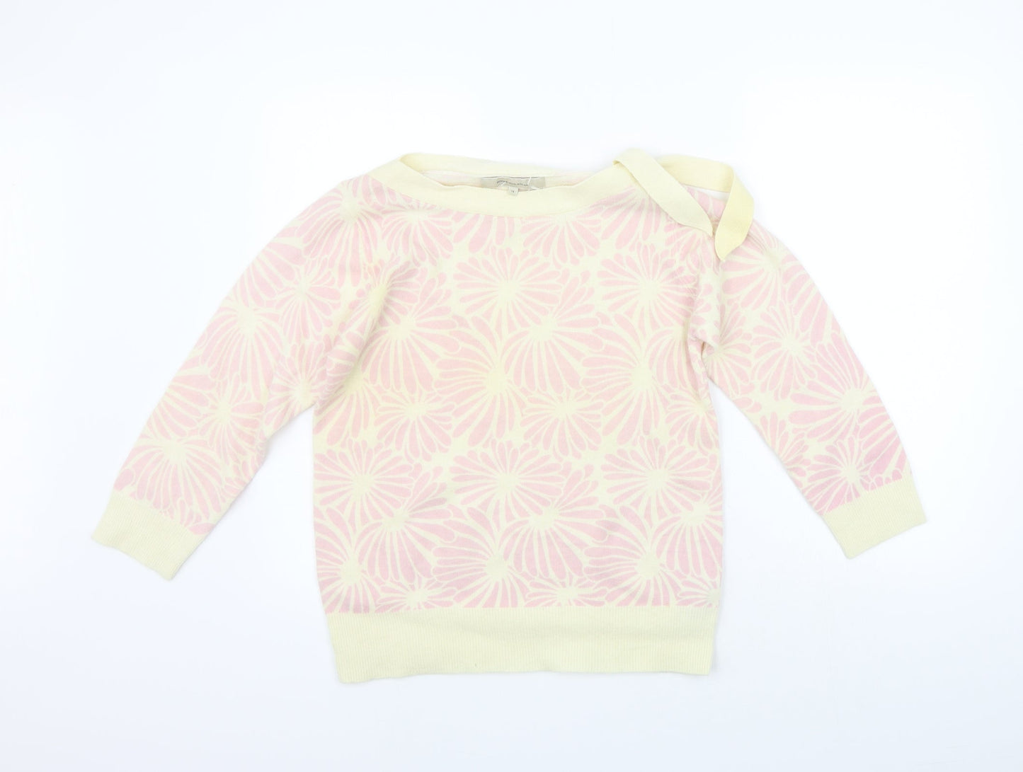 Womens UK Size 14 Rocha John Rocha Beige Pullover Jumper