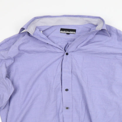 AUTIN REED Mens Blue    Button-Up Size M