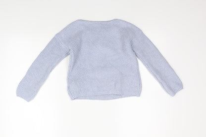 Gap Girls Blue   Pullover Jumper Size M  - SEQUIN