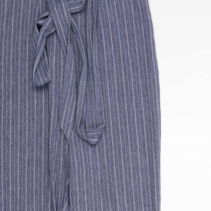 Nasty Gal Womens Blue Striped  Trousers  Size 8 L26 in