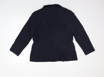 Marks and Spencer Womens Blue   Jacket Suit Size 16