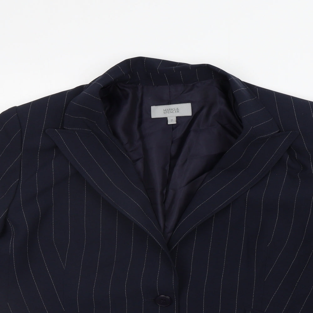Marks and Spencer Womens Blue   Jacket Suit Size 16