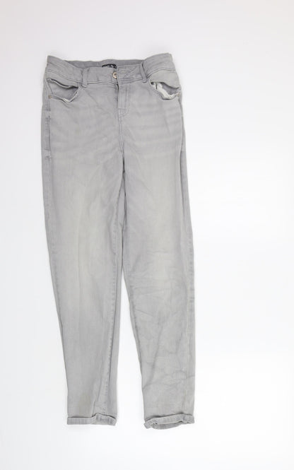 TU Womens Grey   Straight Jeans Size 10 L28 in - washable mark