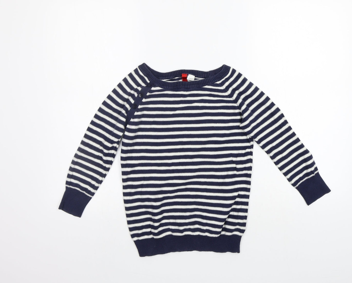 Womens UK Size 8 Divided Blue Pullover Jumper