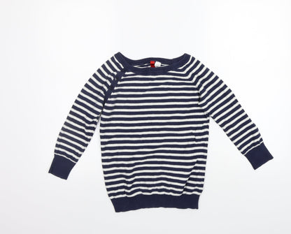 Womens UK Size 8 Divided Blue Pullover Jumper