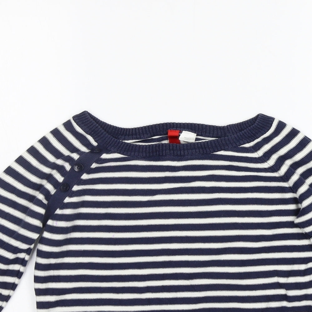 Womens UK Size 8 Divided Blue Pullover Jumper