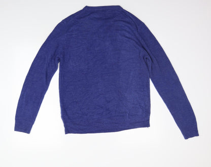 Cedar Wood State Mens Blue   Pullover Jumper Size L