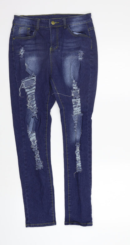 SheIn Womens Blue   Straight Jeans Size 26 in L26 in
