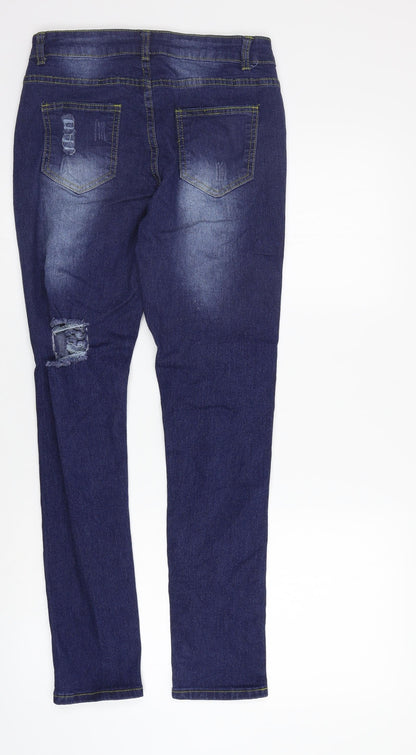 SheIn Womens Blue   Straight Jeans Size 26 in L26 in