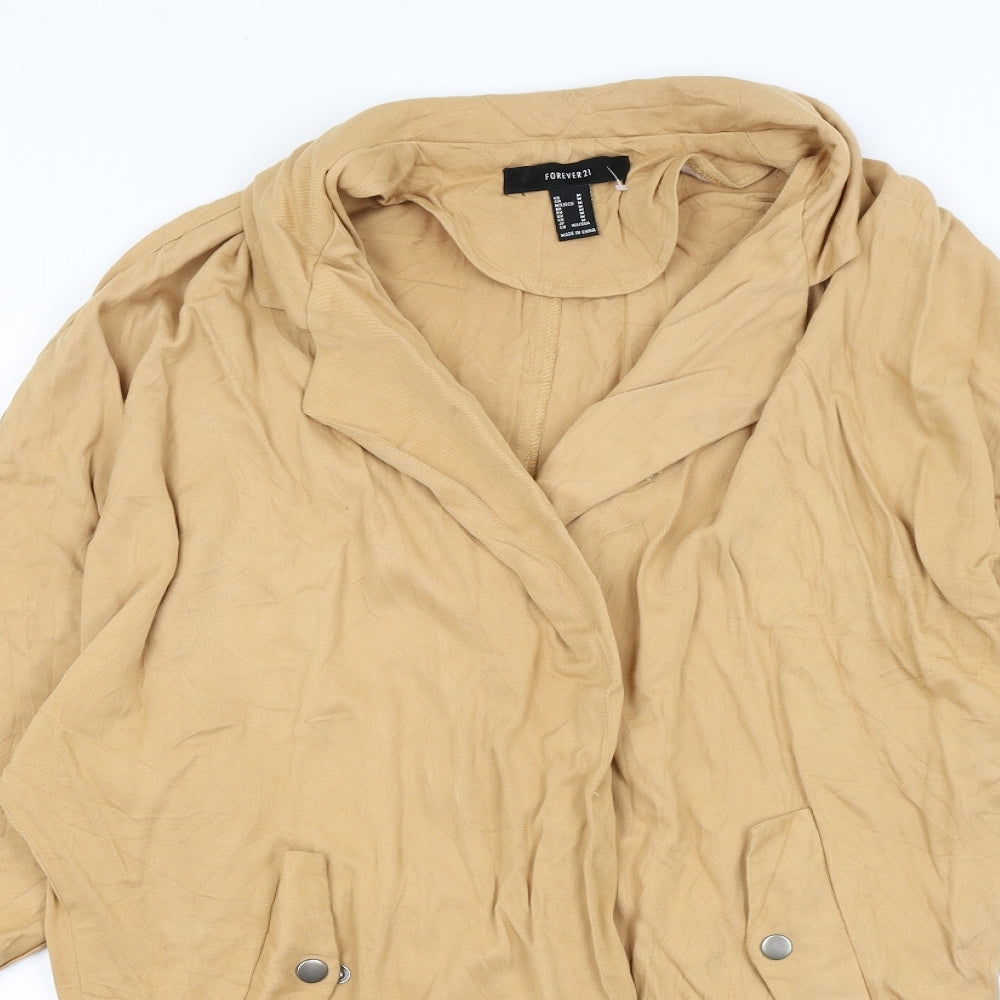 FOREVER 21 Womens Yellow   Jacket  Size M