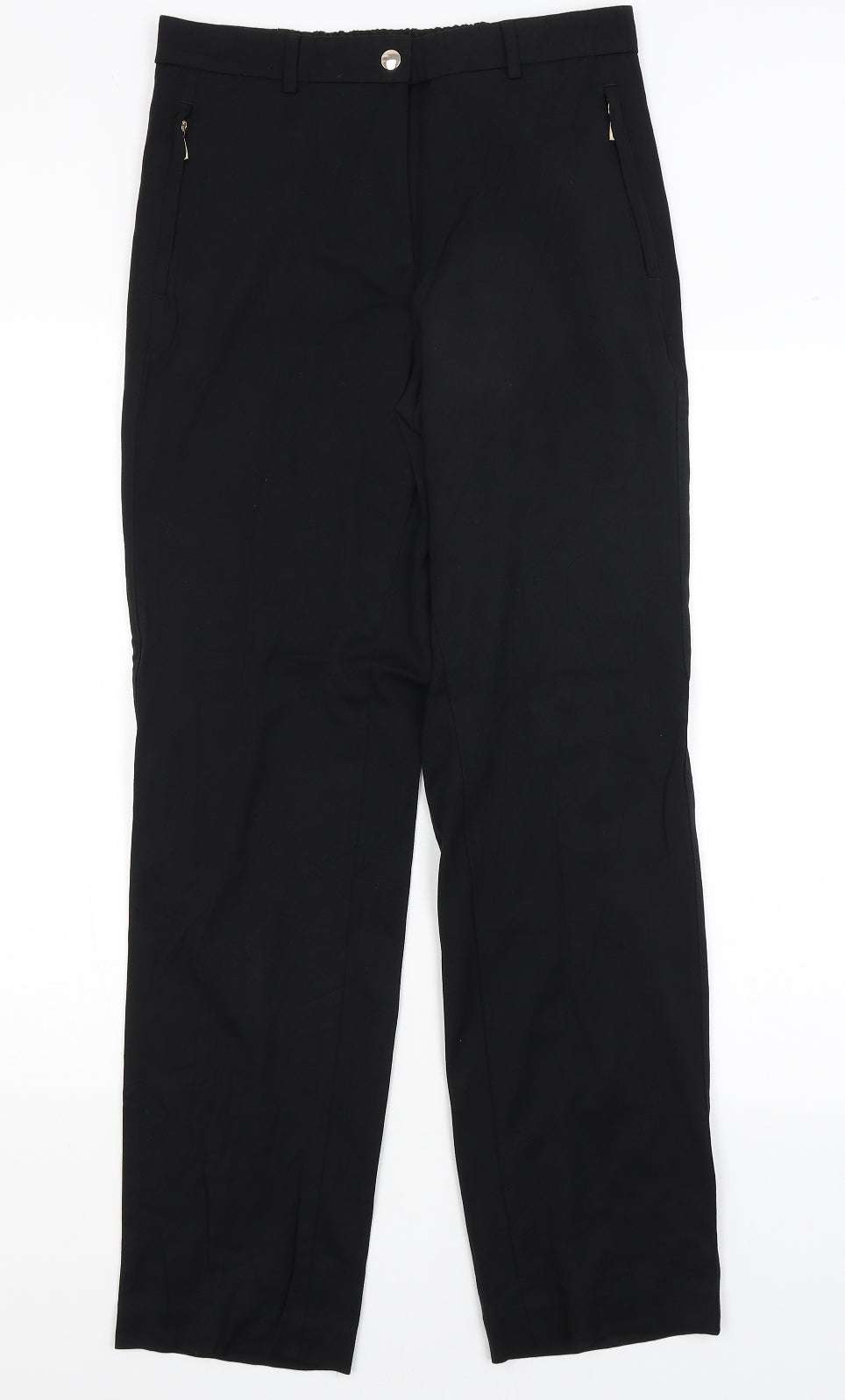 M&S Womens Black   Dress Pants Trousers Size 10 L30 in