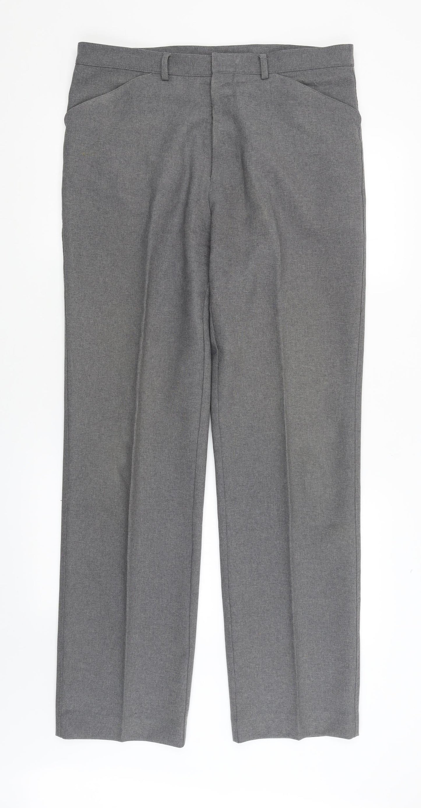Preworn Mens Grey   Dress Pants Trousers Size 34 in L32 in