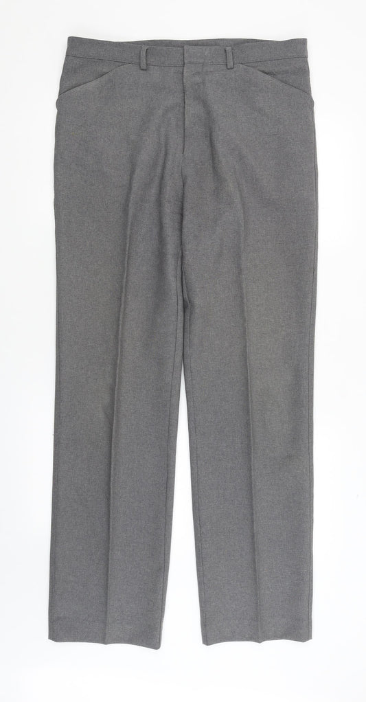 Preworn Mens Grey   Dress Pants Trousers Size 34 in L32 in