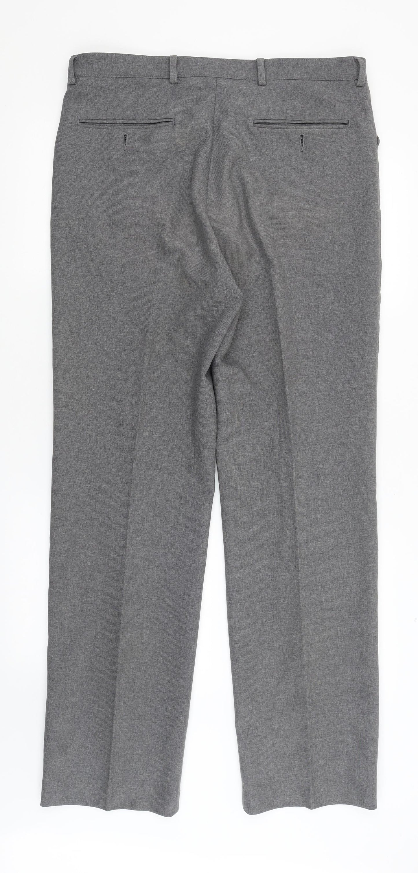 Preworn Mens Grey   Dress Pants Trousers Size 34 in L32 in