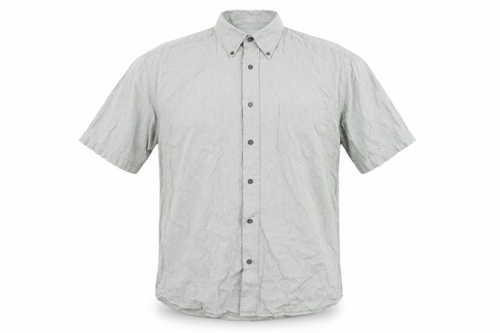 Mens UK Size L George Green  Button-Up Short Sleeve Casual Shirt